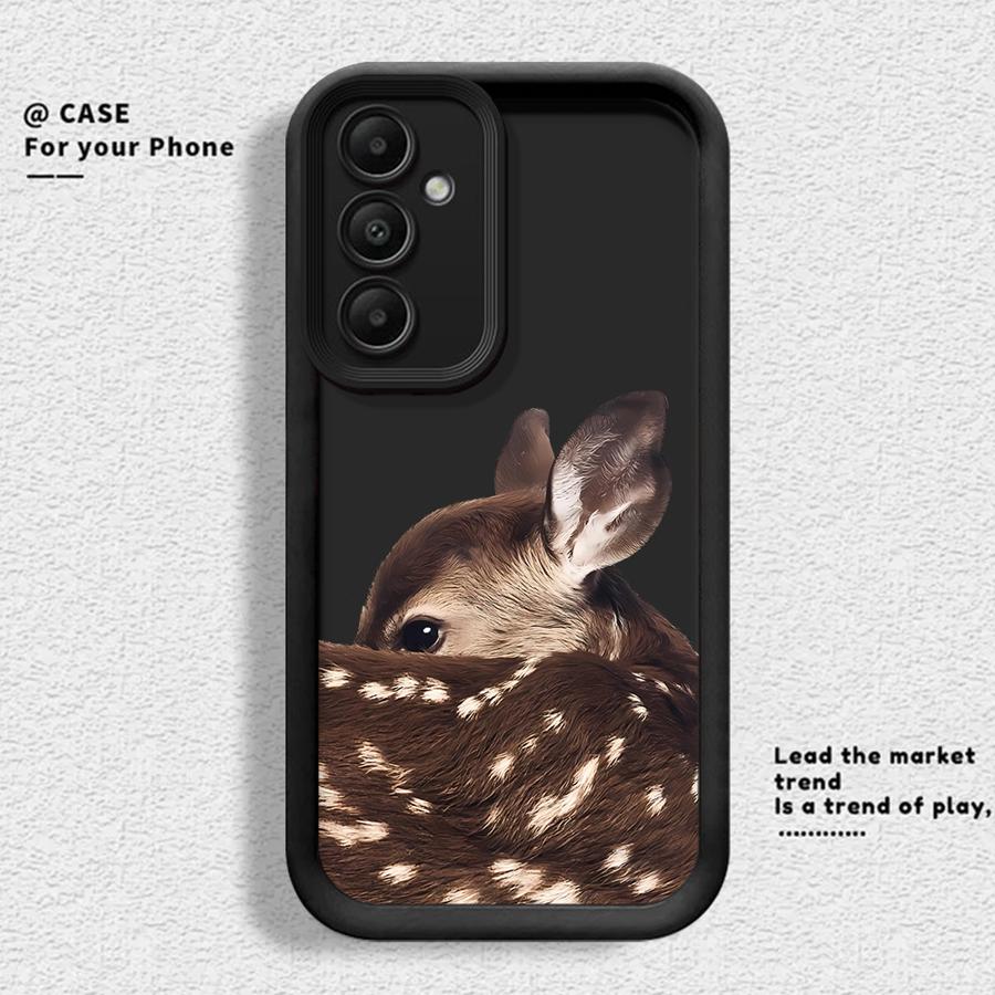 

Phone Cover Case for Samsung Galaxy A51 A73 A26 A32 A56 A15 A16 A53 A54 A12 A13 A34 A71 A72 A35 A36 A23 Vintage Brown Deer Galaxy A53 5G