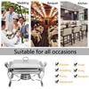 6L Square Buffet Stove Chafing Dish Buffet Stoves Caterer Food Warmer Burner Tray Wedding Party Stainless Steel Buffet Stove