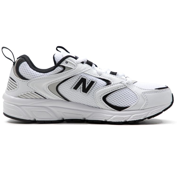New Balance 408 Comfortable Fabric Leather Durable Breathable Lightweight Low-Top Running Shoes Unisex Sneakers White Black ML408I