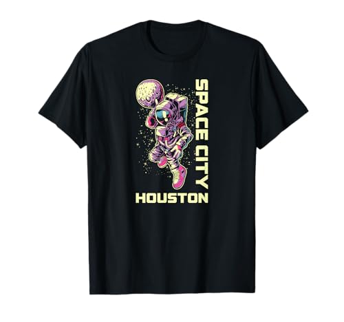 Astronaut Space City Dunk - Houston, Texas T-Shirt