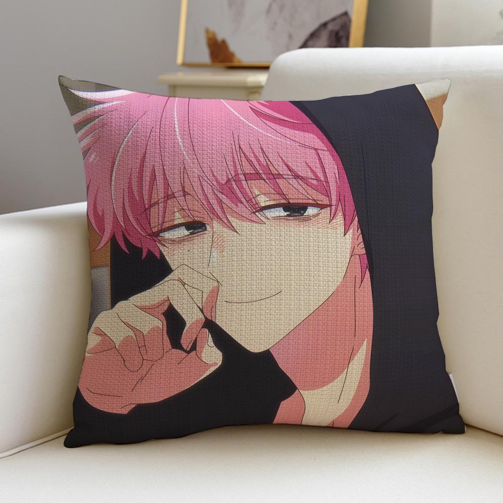Romantic TTamons BSideS Cushion Cover Breathable and skinfriendly linen pillowcase square removable and washable cushion