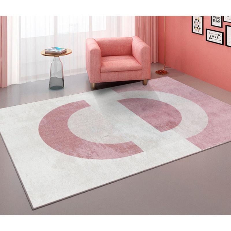 ins Wind Girl Wind Home Living Room Girl Pink Carpet Bedroom Covered With Large Bed Blanket Absorbent Non-slip Blanket