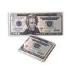 Men's Creative Wallet: Currency Print Canvas Card Holder, Customizable Designs Available
