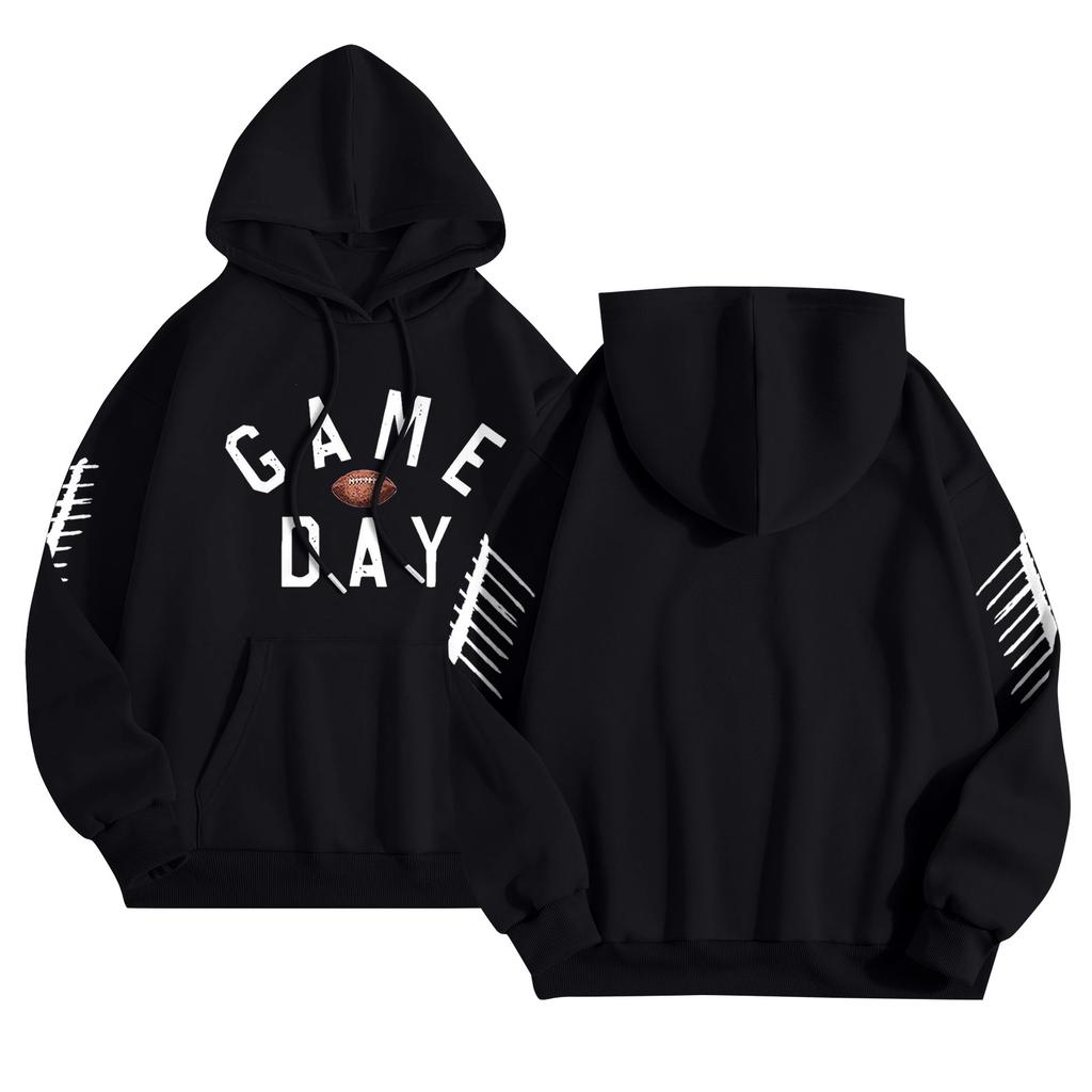 Hettegensere for kvinner Oversized gensere Langermet Uformell genser Hettegenser Topper