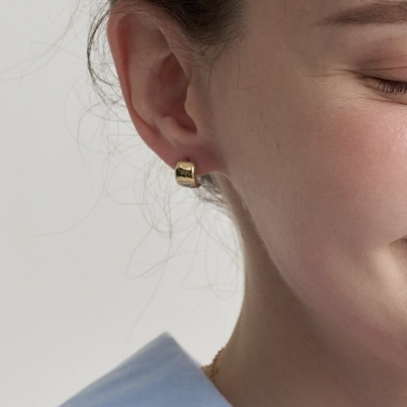 

archive:le [silver 925] Round square earrings Silver