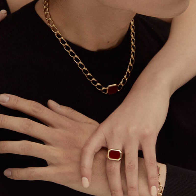 PANACHE CHASUNYOUNG Carnelian Signet Ring