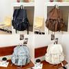 Nylon Letter Smoothmmod Embroidery Casual Backpack With Large Capacity For Travel And School Use
