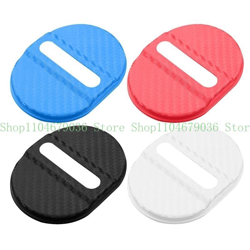 652F Car Door Latches Covers Waterproof Blue Auto Door Lock Guards Simple tallation for personalizes Vehicle Care