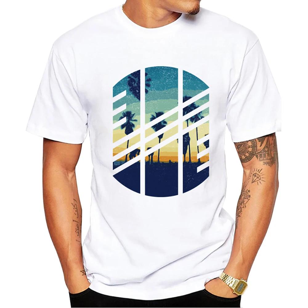 TEEHUB New Arrival 2019 Fashion Grunge Dripping Turquoise Misty Forest Print Men T-Shirt Short Sleeve O-Neck Tops Hipster Tee