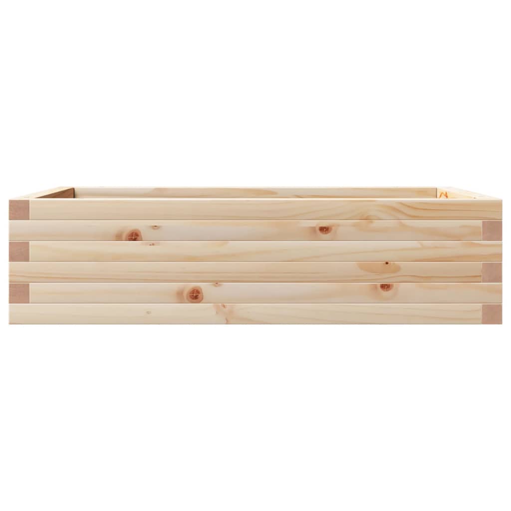 Vidaxl Donica Ogrodowa, 90X60X23 Cm, Lite Drewno Sosnowe