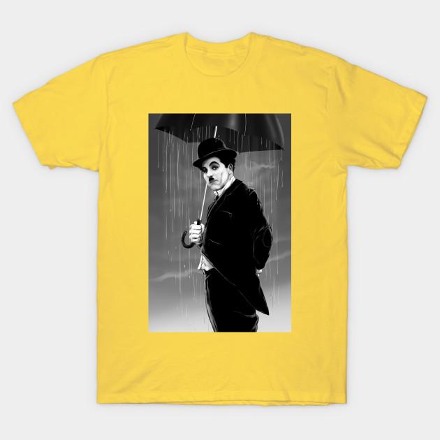Unisex Módní tričko Chaplin rainy days Potisk Tričko Větší velikosti S-5XL Tričko 100% Bavlna Topy Kulatý výstřih Krátký rukáv Trička