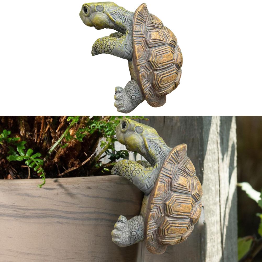 Realistic Appearance Resin Turtle Garden Decor Vibrant Colors