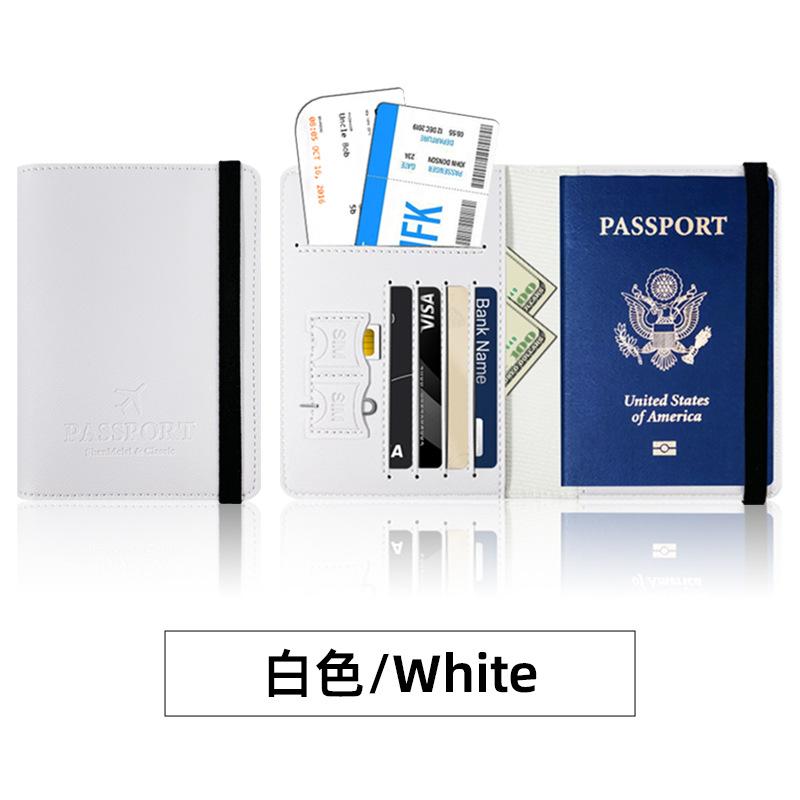 Multi-card Strap Passport Protection, This Set of Pu Thickened Leather Passport Clip Can Be Determined LOGO Leather Passport Bag