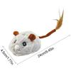 Cat Toy Games Rechargeable Plush Mice Interactive Toys For Cats With Silent Wheel For Play Exercise Entertain Training Halloween