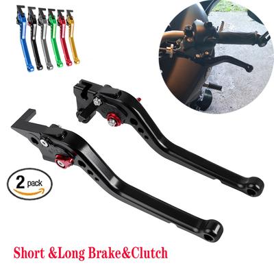 Palancas de embrague de freno cortas y largas MT07 MT09 MT-10 para Yamaha FZ1 FAZER FZ6R FZ8 XJ6 FZ6 MT-07 09 FZ-09 XSR700 XSR900 Tracer 900