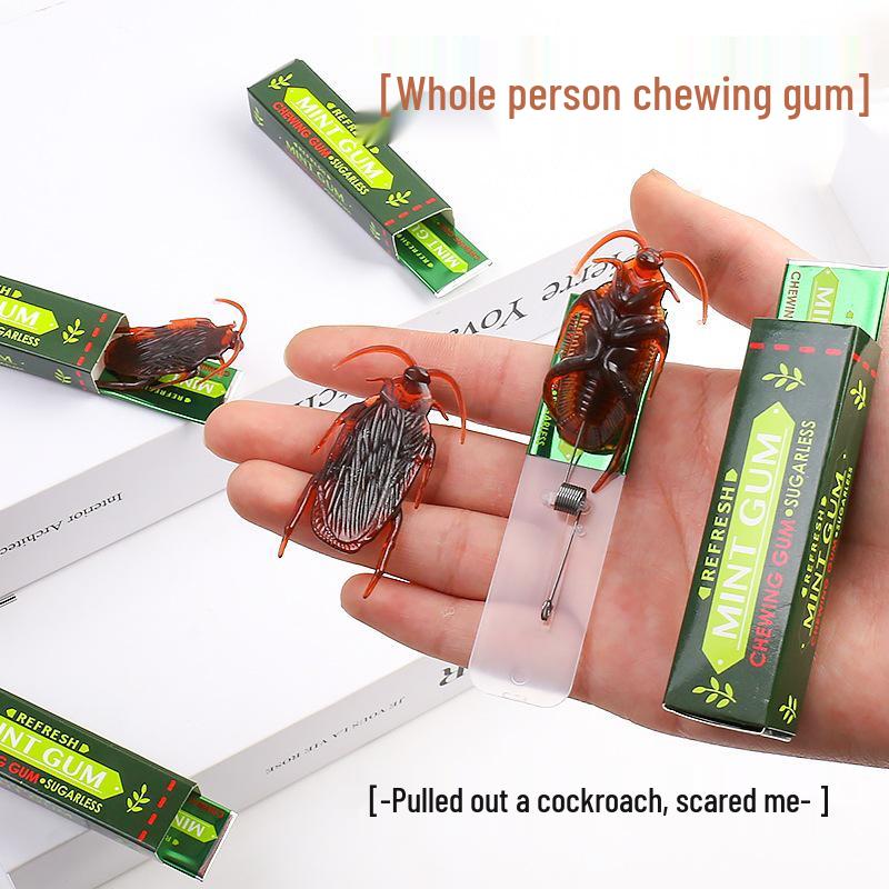 Funny Cockroach Chewing Gum Prank Toy: Novelty Gag for April Fool's Scare