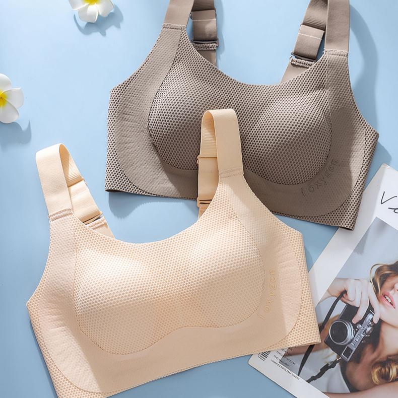 Large Size Bra Women's Sports Bra Women's Thin Design Summer Anti Sagging Full Cup Seamless Bra Collection and Accessory Bra