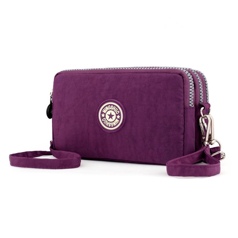 2023 Trendy Korean Style Women's Crossbody Bag with Three Layers and Long Wallet Coin Purse