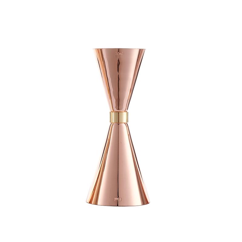 304 Stainless Steel Gold Ring Conical Jigger with Measurement Scale