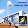 Bluetooth Selfie Stick with Detachable Beauty Light and Umbrella-Style Floor Tripod