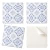 Set of Self-Adhesive Vinyl Tiles with Print, Elegant Decorative Pattern, 20x20x20 Cm