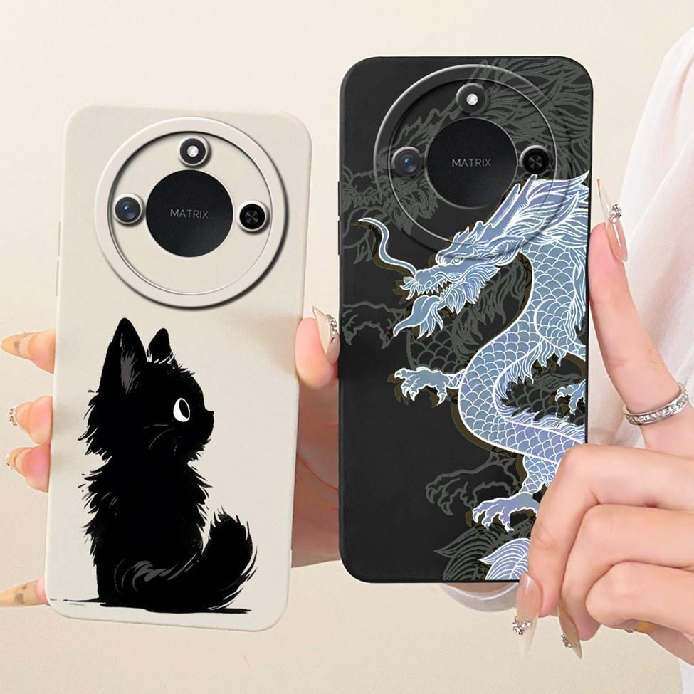 6.8'' For Honor X9c Smart Case Silicone Fashion Luxury Cute Cartoon Painted Cover For Honor X9c Smart Funda