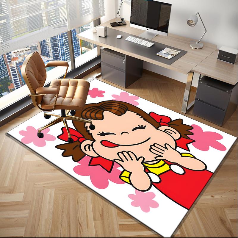 Floral Milk Celebration  Office Rug Chair Mat, Game Carpet, Suitable for Front Door, Bedroom, Living Room, Desk, Holiday Gift