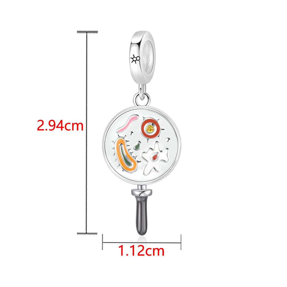 Eco-Friendly Copper S925 Toothbrush Set with Bonfire Axe Pendant DIY Beads