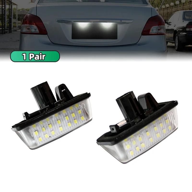 

For Toyota Corolla E11 Crown S180 Starlet EP91 Vios Previa ACR50 GSR50 Number Plate Lamp 2Pcs CanBus LED License Plate Lights