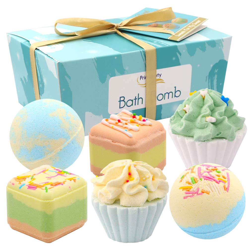 

WHDZ Bath Bath Bath Gift Set of Bath Fragrance New Candy Box Included Bombs, Salts, Balls, 6, Bombs, Mother, Couple, Birthday, Anniversary, Present, синий