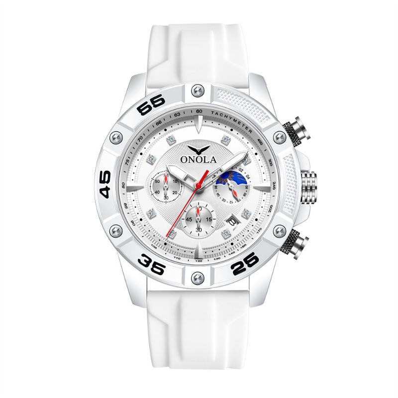 

Новый Топ Бренд Мода Повседневный Новый Многофункциональный Кварцевый Водонепроницаемый Лента Светящийся Календарь Часы