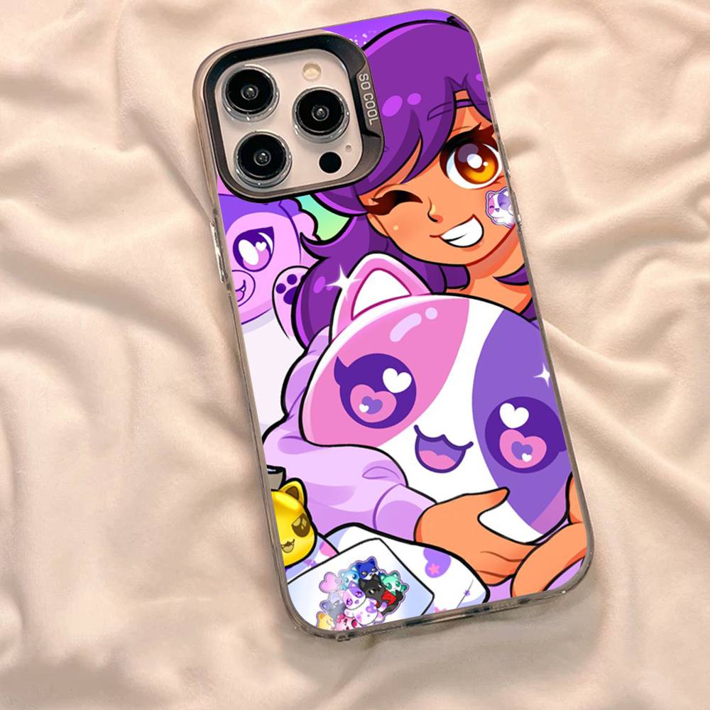 Aphmau Cute Girl Funny Phone Case For IPhone 16 15 14 13 12 11 17 Pro MAX Plus Pro Matte Shockproof Cover