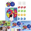 Large Double-sided Target For Cross-border Children's Dartboard Set Indoor Parent-child Game Toy With Sticky Balls