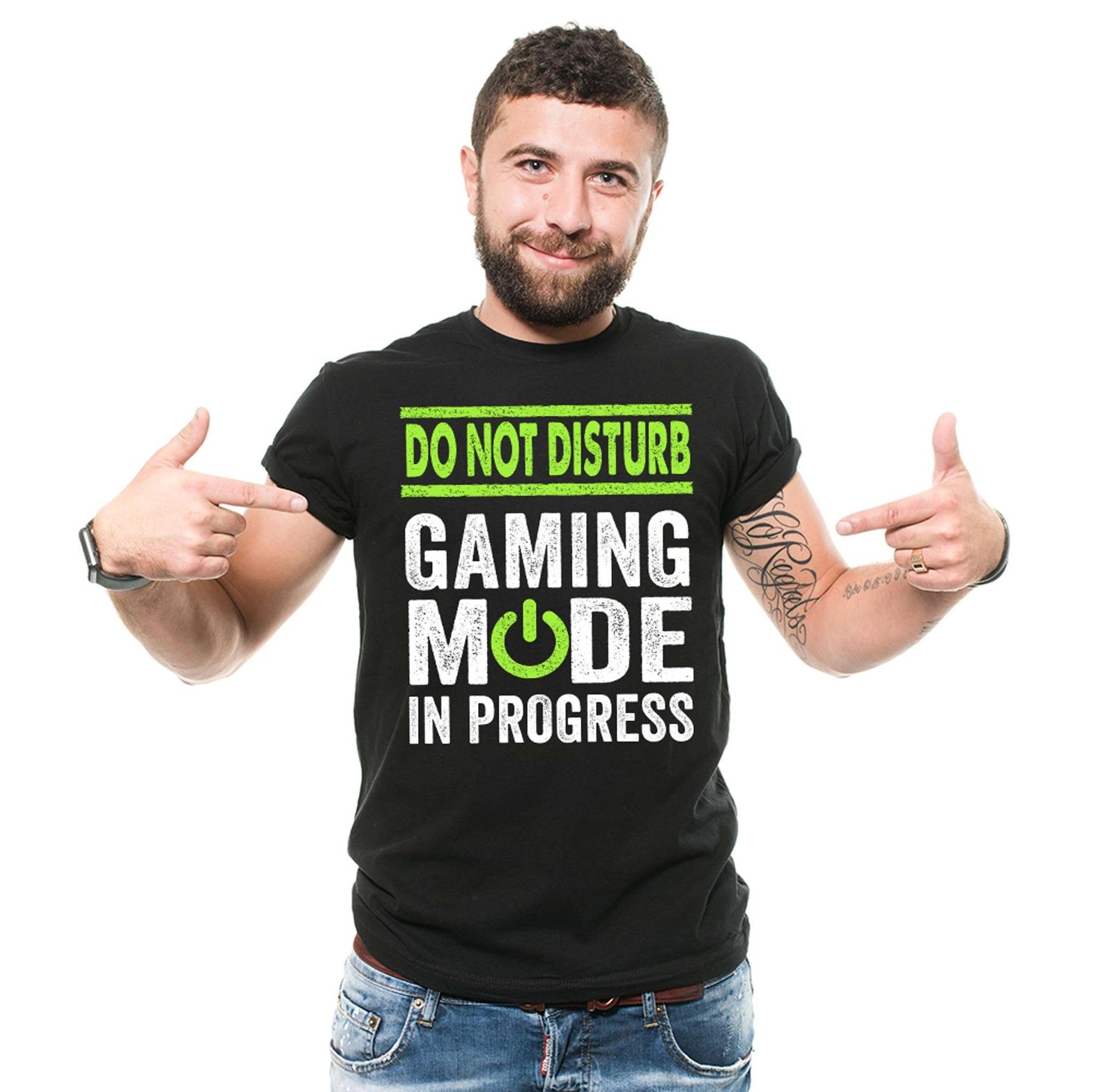 Funny Do Not Disturb Shirt Gaming Mode T-Shirt Gaming Gifts Gamer Gift Ideas 2XL
