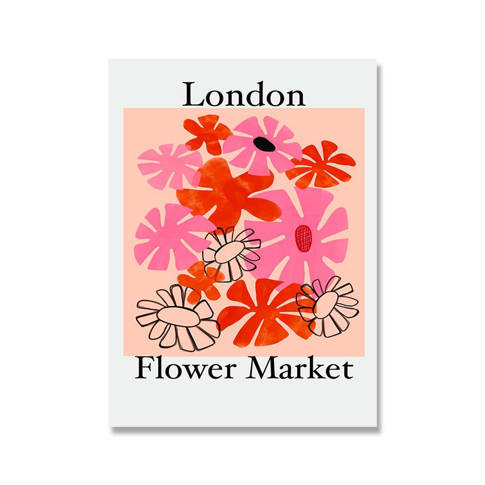 Красочные абстрактные цветы поп-арт печать на холсте живопись плакат современный скандинавский стиль гостиная настенная картина украшение дома 21x30cm No Framed