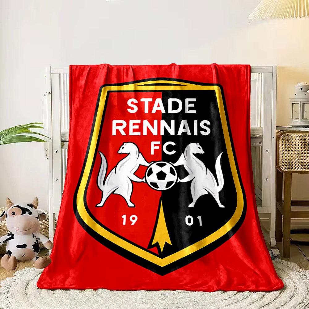 Stade Rennais FC Logo Blanket for all seasons blanket lunch break throw gift