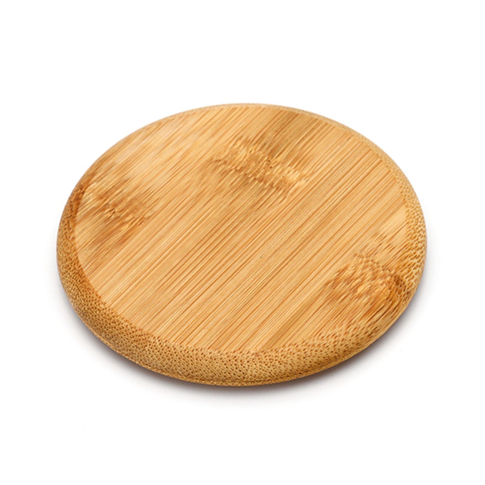 

Bamboo Cup Lid Handmade Environmentally Friendly Wooden Material Reusable Durable/Lightweight Suitable For Mugs/Tea Cups
