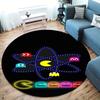 Pac-Man Round Area Rug,Carpet Rug for Living Room Bedroom Sofa Playroom Decor,Non-slip Floor Mat