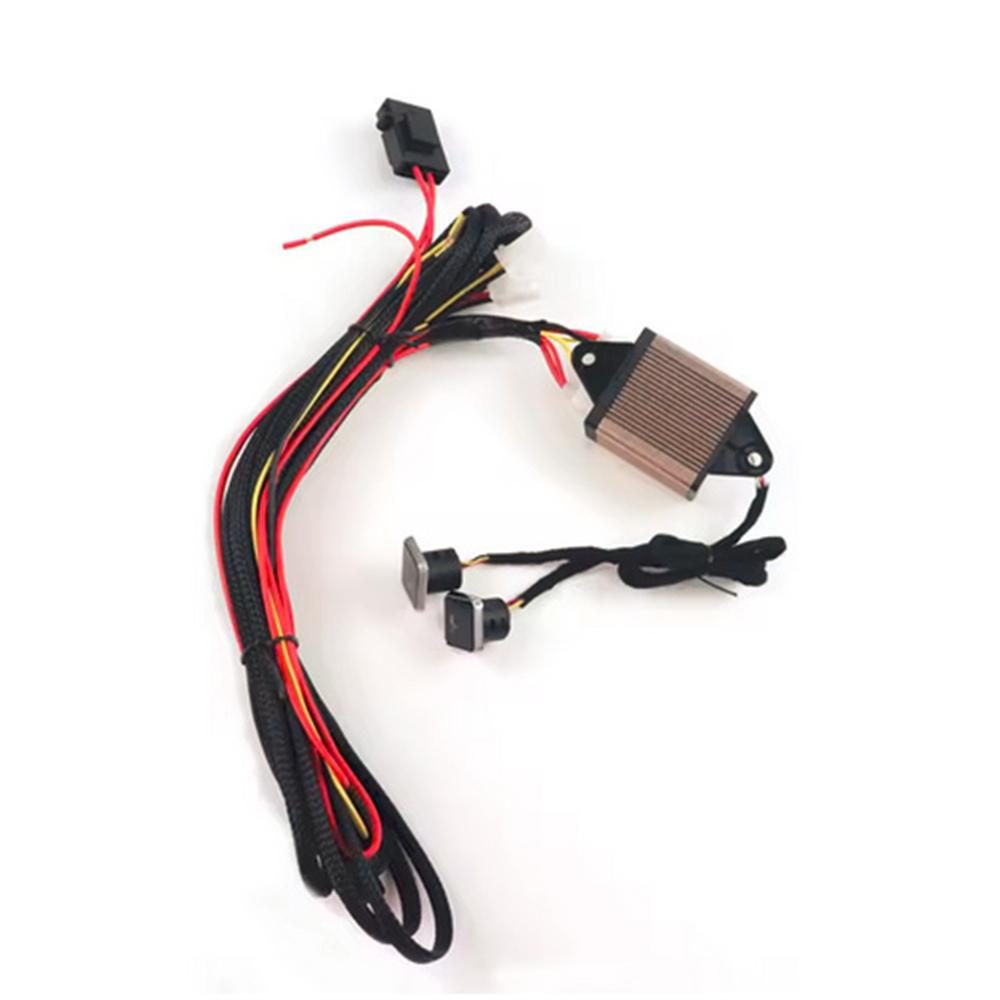 12V Car Seat Heating Pad Switch Wiring Harness 15A 3 Level Adjustable