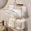 Fumaide Glacier Pattern Transparent Wall-Mounted Bathroom Shelf