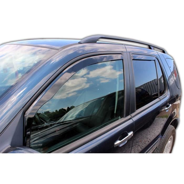Déflecteurs d'air - Compatible ML W163 - 4 pièces - Acrylique teinté - Protection contre le vent - 3 mm