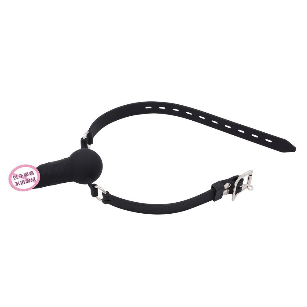 SM Silicone Dildos Ball Gag Deep Throat Penis Mouth Ball Sex Toys Adult Sex Supplies Male and Female Slaves Binding Training