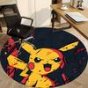 1pc Pikachu Electric Office Round Area Rug, Indoor Mat Suitable For Office, Bedroom Living Room Home Decor, Room Deco,  Offic A0928201