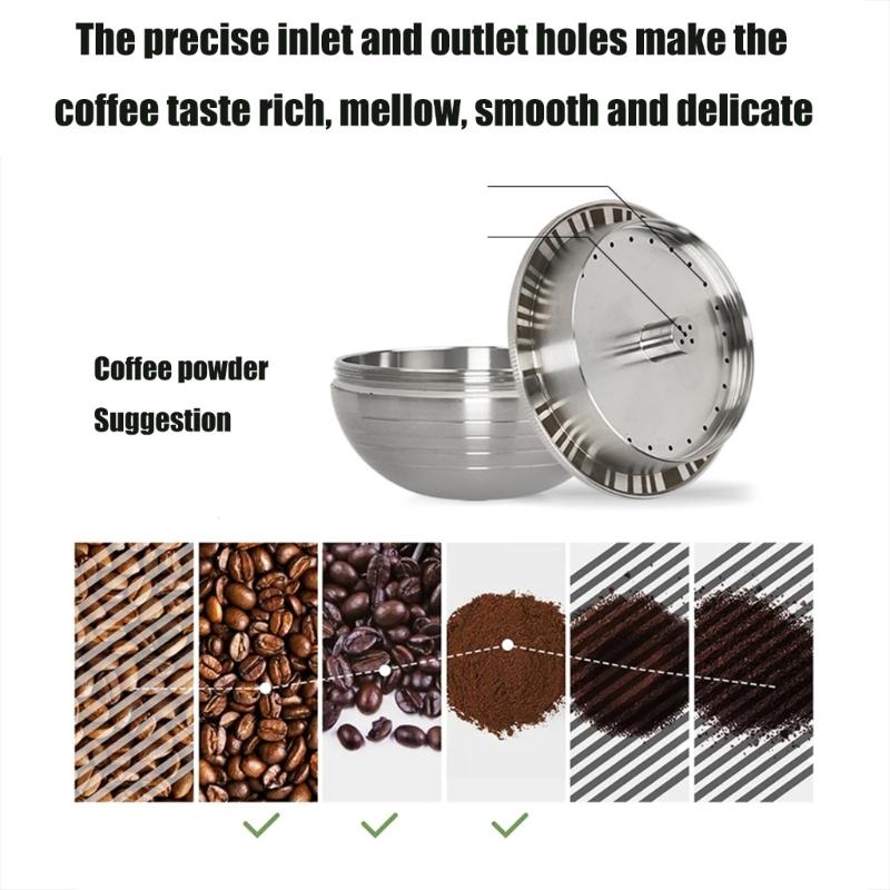 Coffee Pods Holder Coffee Powder Tamper and Refill Base Stainless Steel Texture Suitable for Compact Storage Solution