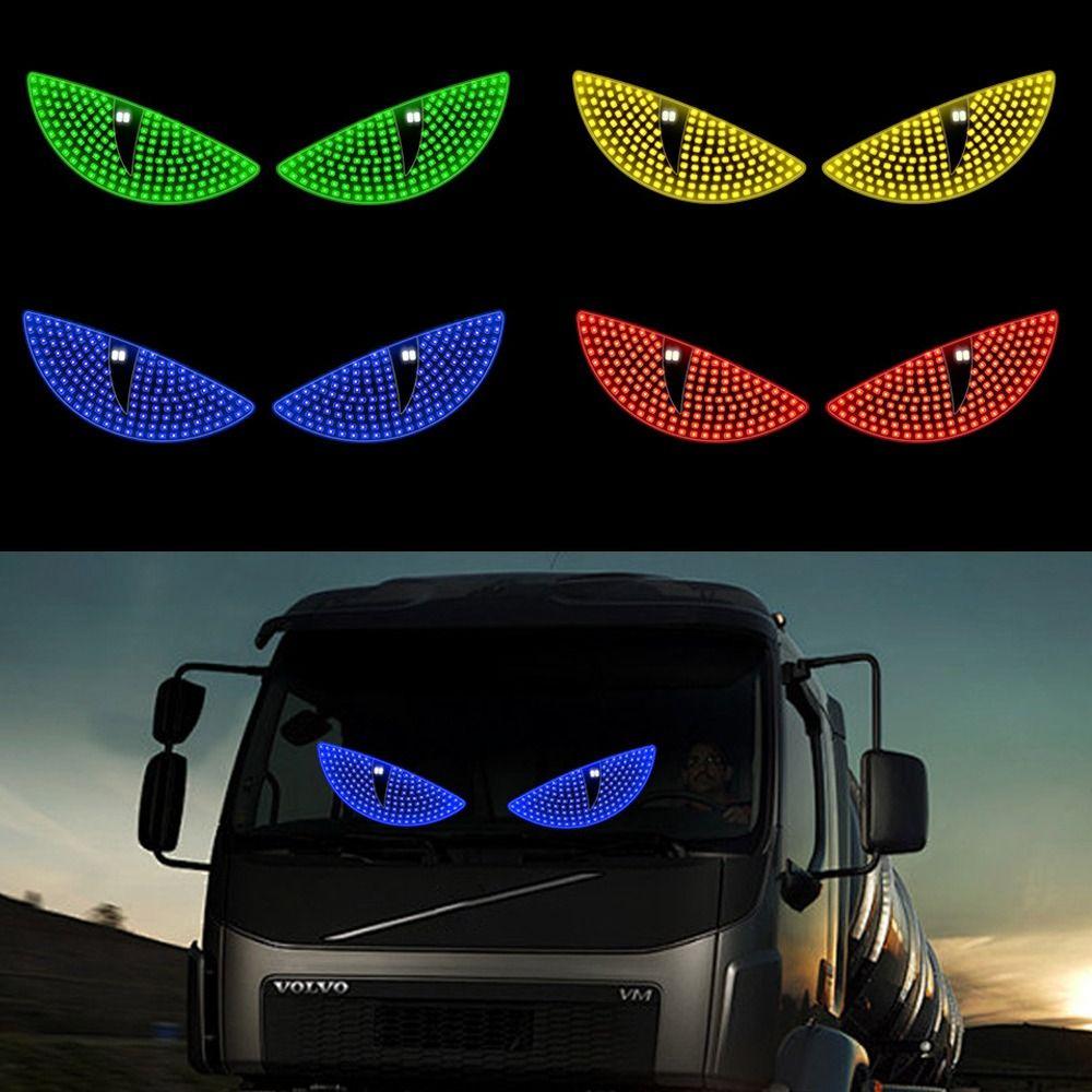 Flexible Dynamic Demon Eye Light USB LED Windshield Display Creative Atmosphere Lights  Car Decor