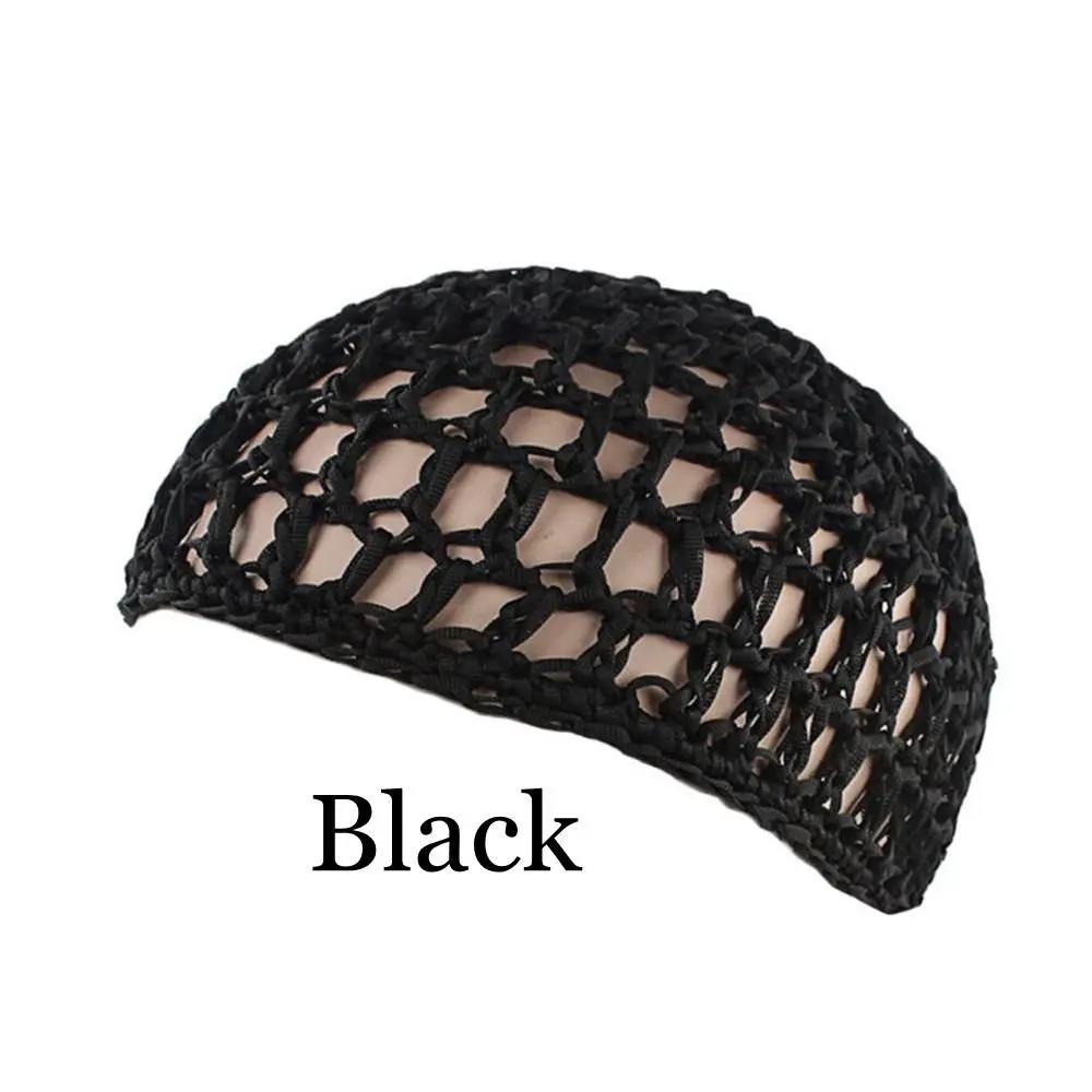 Soft Rayon Knit Snood Hat Mesh Hair Net Hair Care Cap Crochet Sleeping Night Cover Turbans