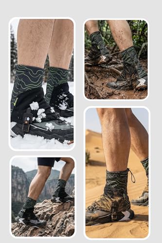 YAVINCOL Hiking Gaiters, Spats, Rain Leg Covers, Foot Covers, Leg Covers, Long Gaiters, Hiking Gaiters, Short Gaiters, Mountaineering Gaiters, Rain Sp