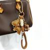 Cute Dog Faux Leather Bag Charm Keychain Bulldog Pet Accessory for Women Bags & Keys Woven Rope Charm Pendant