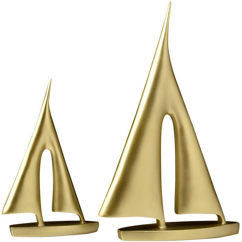 Modern Minimalist Sailboat Resin Sculpture Decor Desk Living Room Bedroom Entryway Home Office