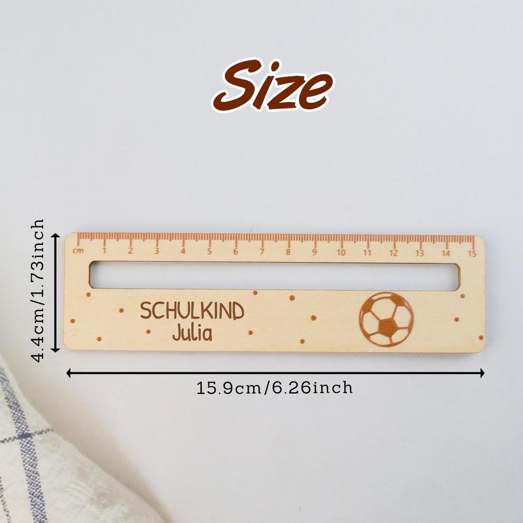 Custom Cartoon Ruler With Name, Personalized Reading Aid Ruler For Daily Learning And Desk Decor,